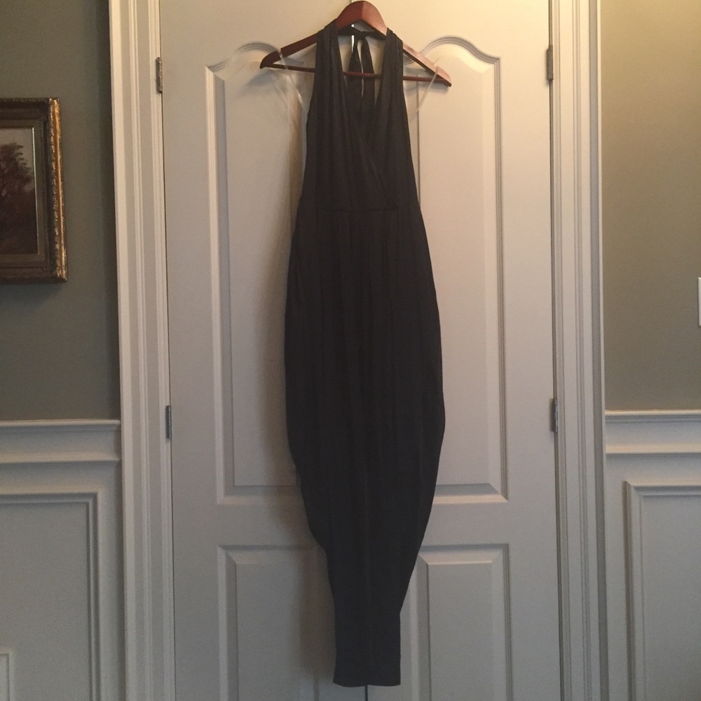 Guess Marciano Silk Halter Pantsuit NWT